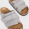 Birkenstock Men's Kyoto Sandals, Desert Buck Whale Gray, Grey, 9 Medium US