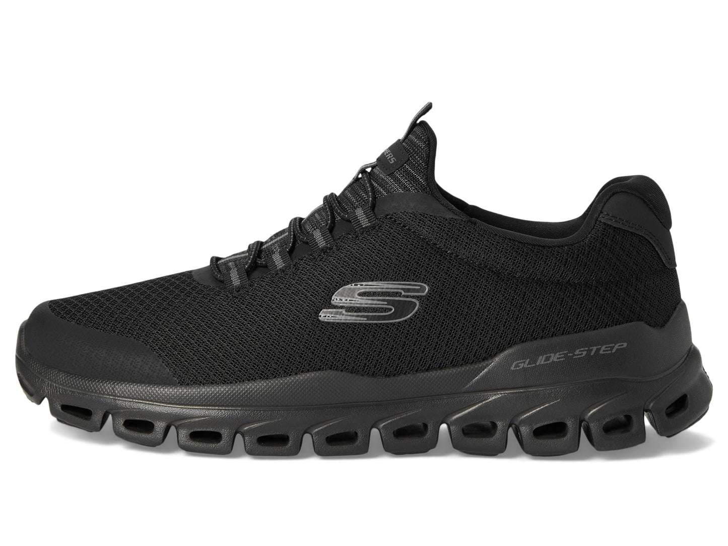 Skechers Men's Glide-Step Sylo Sneaker,Black/Black,10.5 Wide