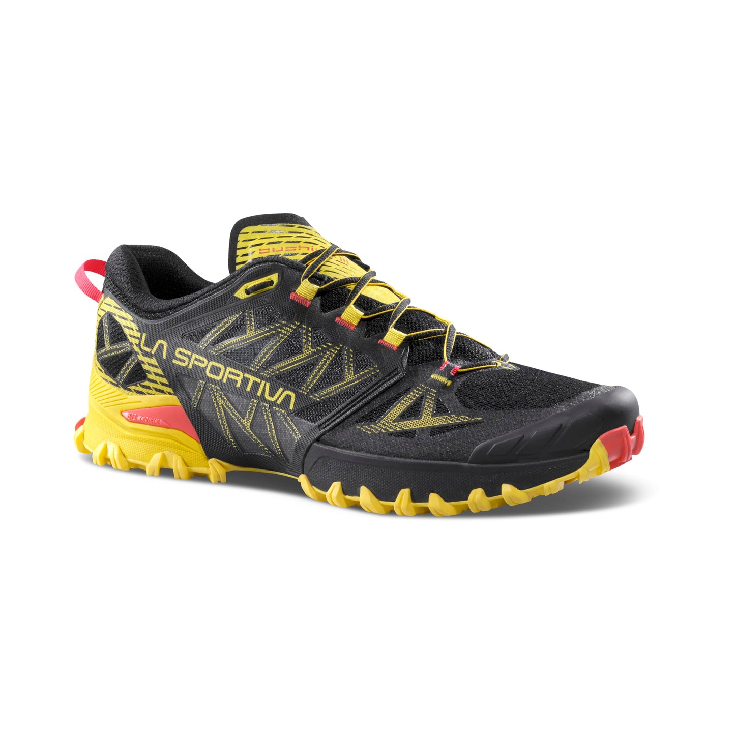 La Sportiva Men's Bushido III Performance Mountain/Trail Running Shoes, Black/Yellow, US 8 (EU Equivalent 40.5)