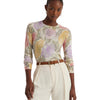 Lauren Ralph Lauren Womens Floral Cotton-Blend Sweater Multi M