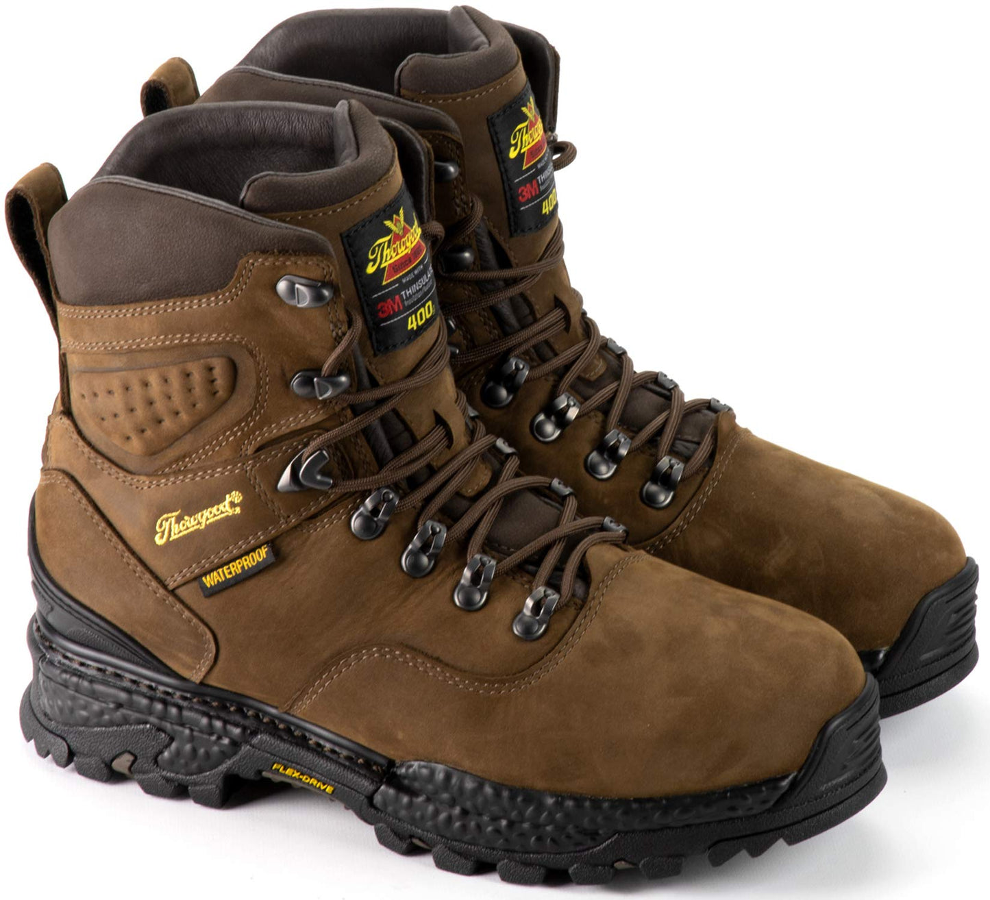 Thorogood Infinity FD Series 7” Waterproof Hunting and Hiking Boots for Men with Full-Grain Leather, 400g Insulaiton, and Anti-Fatigue Traction Outsole, Studhorse - 11.5 W US
