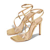 SCHUTZ Aisha Cristal/Ouro/Ouro Claro Orchid 7 M