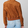 [BLANKNYC] Womens Luxury Clothing Bomber Jacket, Comfortable Coat, Stylish Windbreaker, Take Flight, Small
