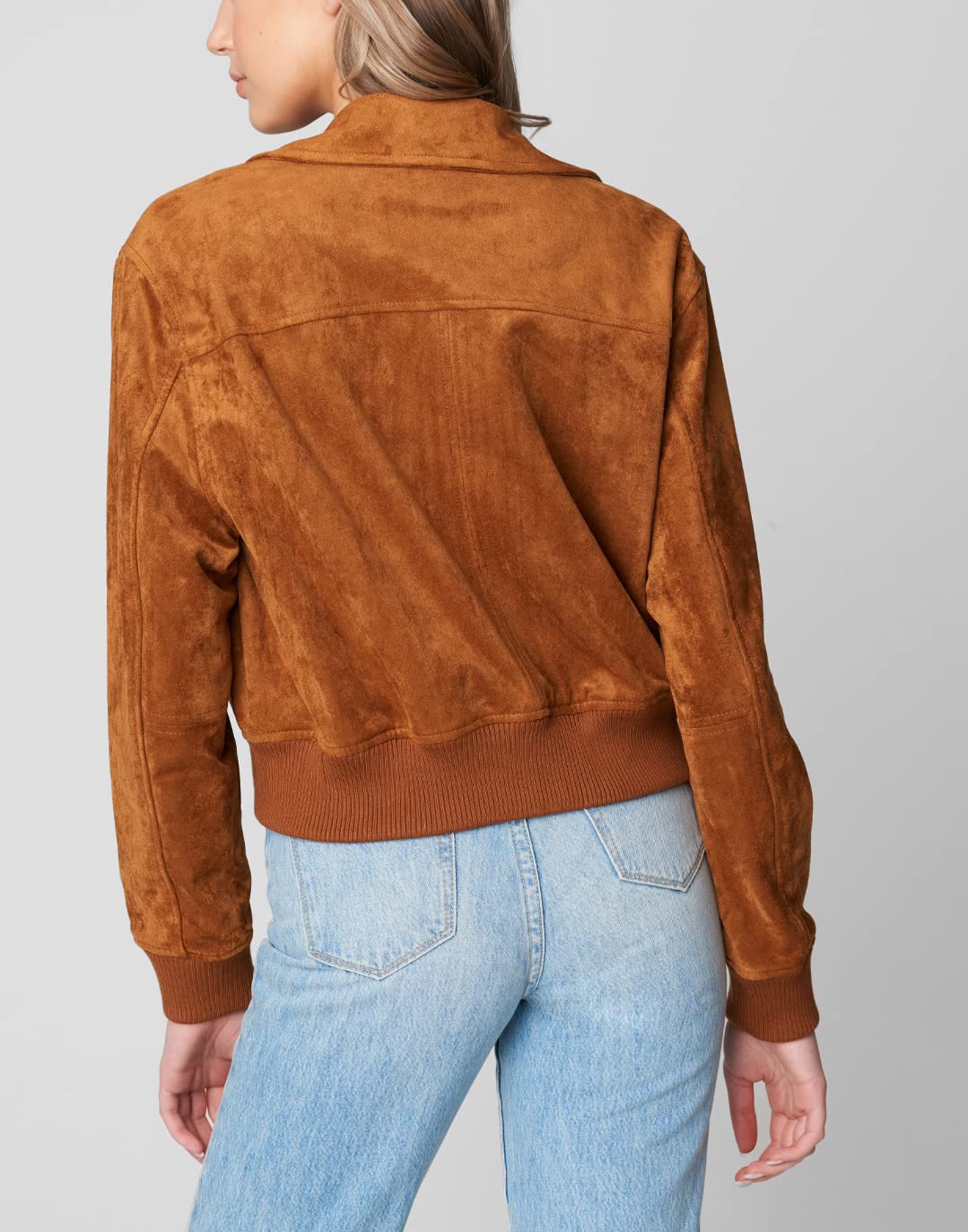 [BLANKNYC] Womens Luxury Clothing Bomber Jacket, Comfortable Coat, Stylish Windbreaker, Take Flight, Small