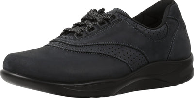 SAS Walk Easy Nero/Charcoal Nubuck 5.5 W - Wide (C)