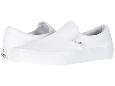vans Clsic SLP-On Wht/Tru Wht Size 13.5 W/ 12 M