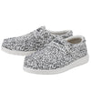 HEYDUDE Boy's Wally Youth Doodle Size 6 | Boy’s Shoes | Boy's Lace Up Loafers | Comfortable & Light-Weight