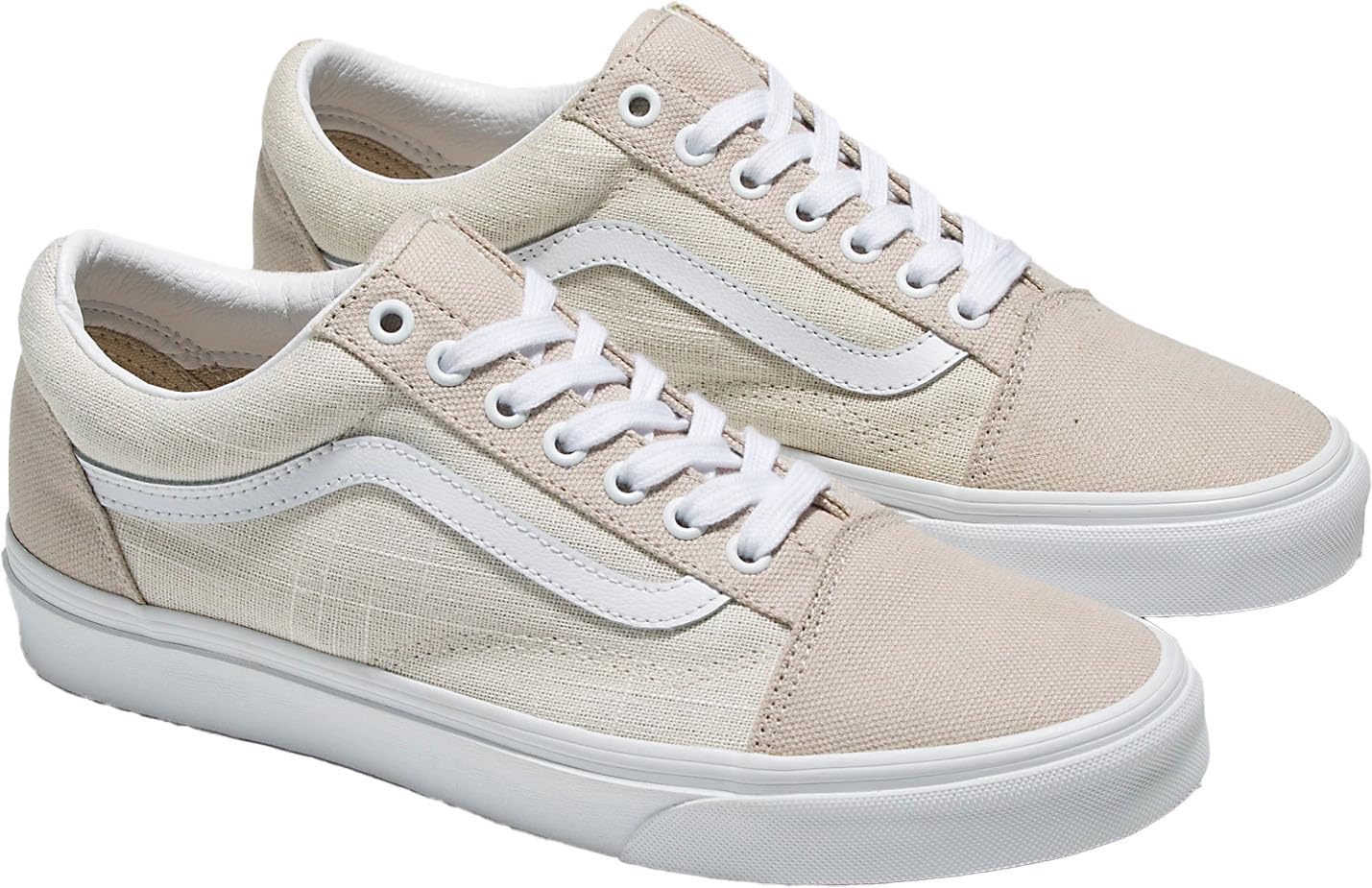 Vans - Unisex Old Skool Shoes, Color Natural, Size: 5 M US Mens / 6.5 M US Womens