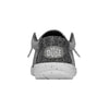 HEYDUDE Boy's Wally-T Canvas Light Grey Size 10 | Youth's Shoes | Youth Slip-on Loafers | Comfortable & Light-Weight