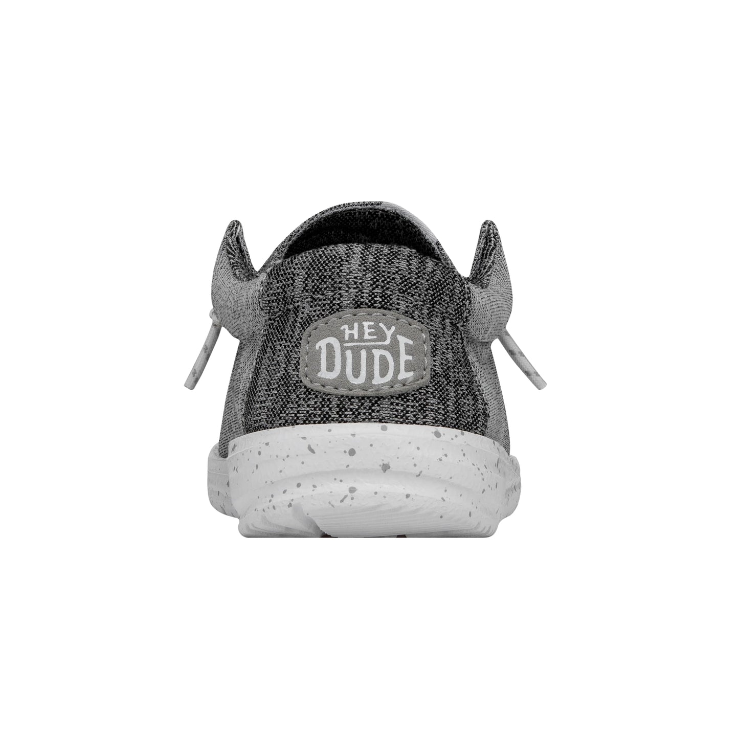 HEYDUDE Boy's Wally-T Canvas Light Grey Size 10 | Youth's Shoes | Youth Slip-on Loafers | Comfortable & Light-Weight