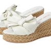 Stuart Weitzman Loveknot Espadrille Wedge Slide Cream/Natural 5.5 B