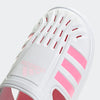 adidas Girl's Summer Closed Toe Water Sandals (Toddler/Little Kid) White/Beam Pink/Clear Pink 2 Little Kid M