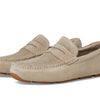 Cole Haan Men's Grand Laser Penny Drivers, Light Sesame Suede/Gum, 8-W US