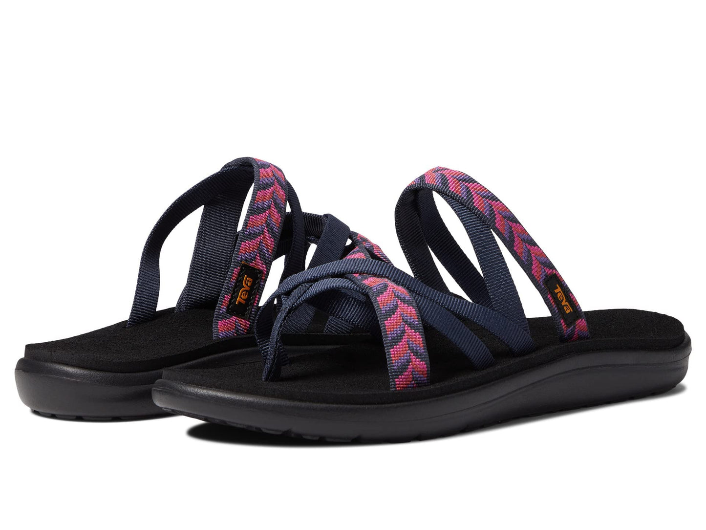 Teva Women's Voya Zillesa, Retro Geometric Navy, 6 M US