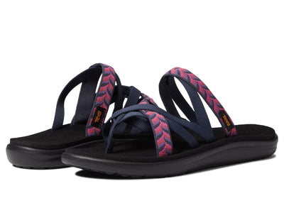 Teva Women's Voya Zillesa, Retro Geometric Navy, 6 M US