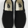Vans Classic Slip On Unisex Sneakers, Black/Black, 18 US Women/16 US Men