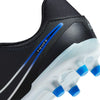 Nike Jr. Tiempo Legend 10 Academy Little/Big Kids' Multi-Ground Low-Top Soccer Cleats (DV4348-040, Black/Hyper Royal/Chrome) Size 4.5