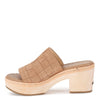 Frye Hazel Woven Slide Women's Platform Sandal - Luxurious Suede & Soft Scrunched Leather, Camel - Silky Suede Leather - 11 M