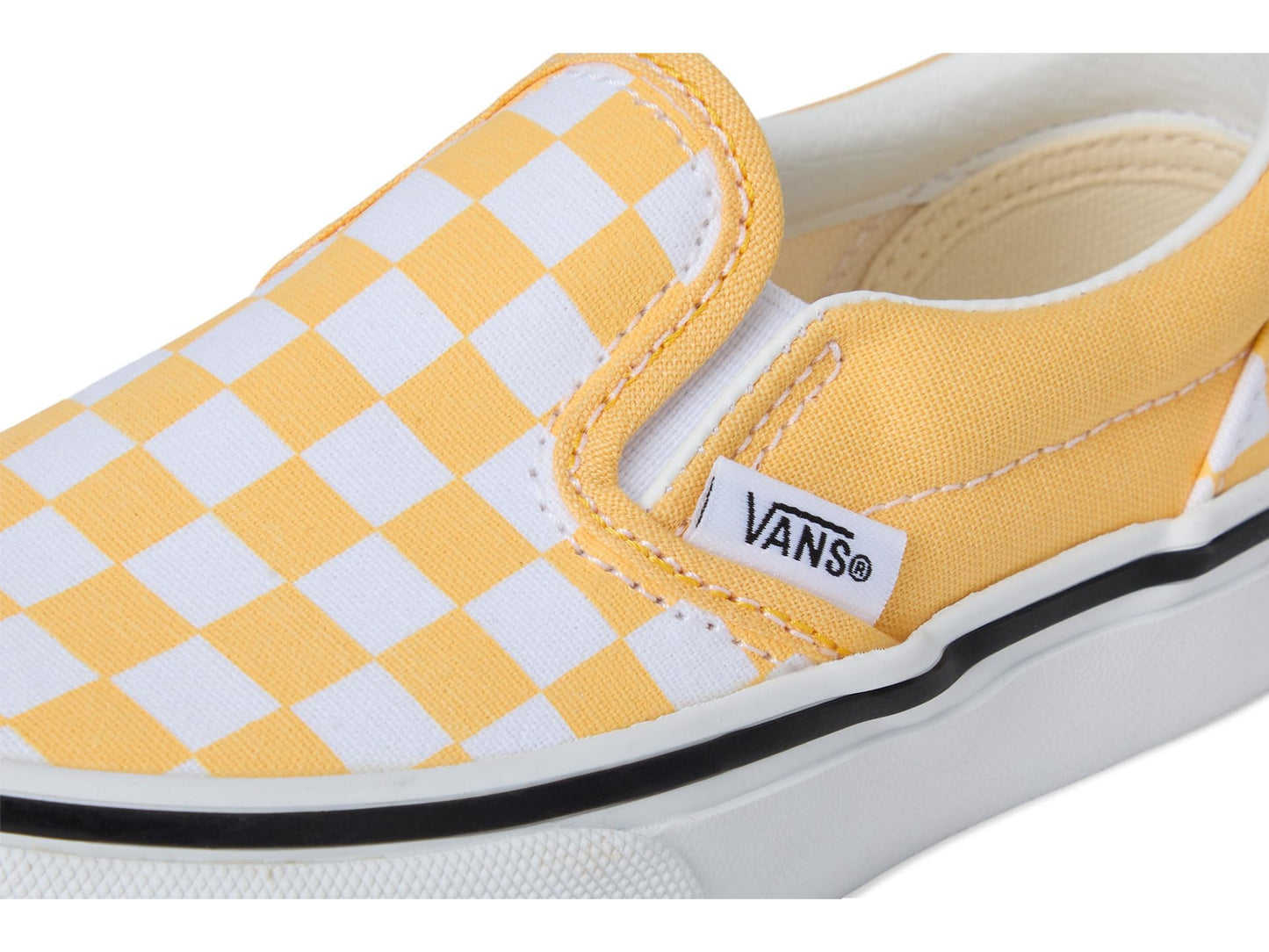 Vans Kids Unisex Classic Slip-on (Little Kid), Color Theory Checkerboard Banana Cream, 13 Medium