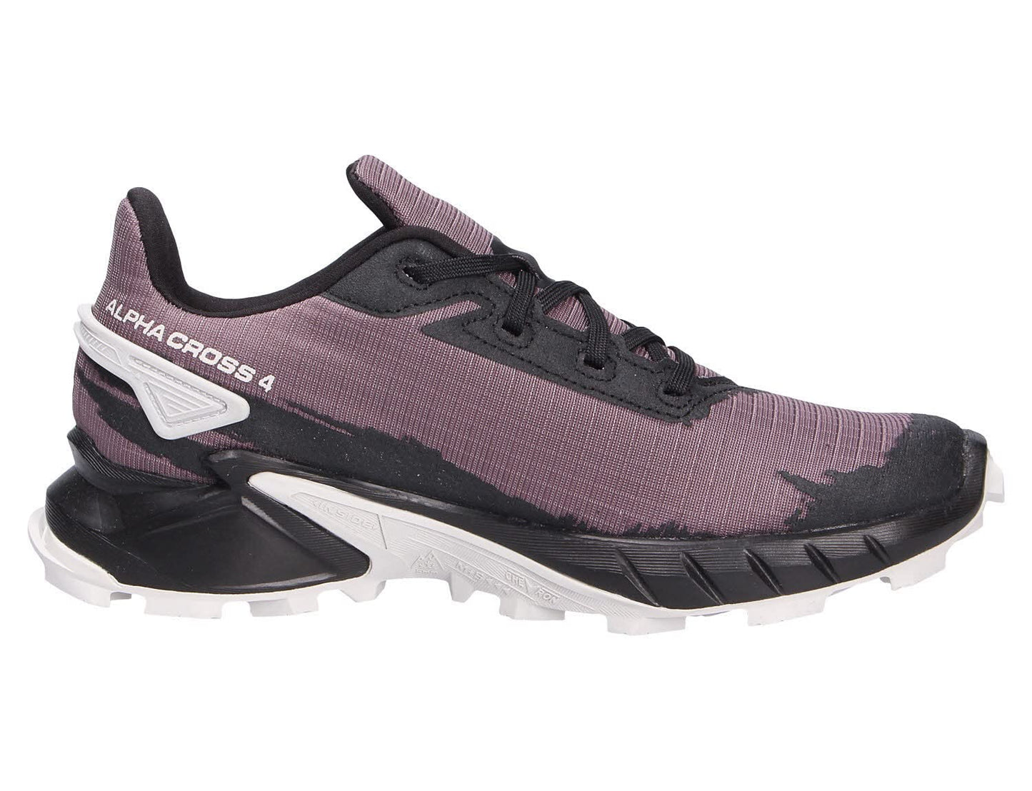 Salomon Women's ALPHACROSS 4 Trail Running Shoes for Women, Moonscape/Black/Lunar Rock