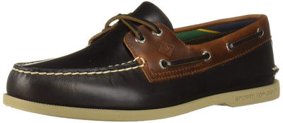 Sperry Men's A/O 2-Eye Plush Varsity Shoe, brown/tan, 10.5 M US