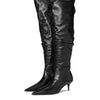 Schutz Women's Ashlee Mid Over The knee Boot, Black, 8.5