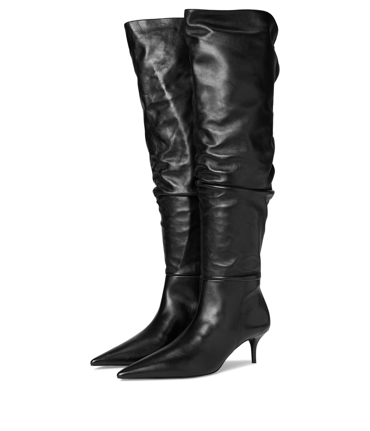 Schutz Women's Ashlee Mid Over The knee Boot, Black, 8.5