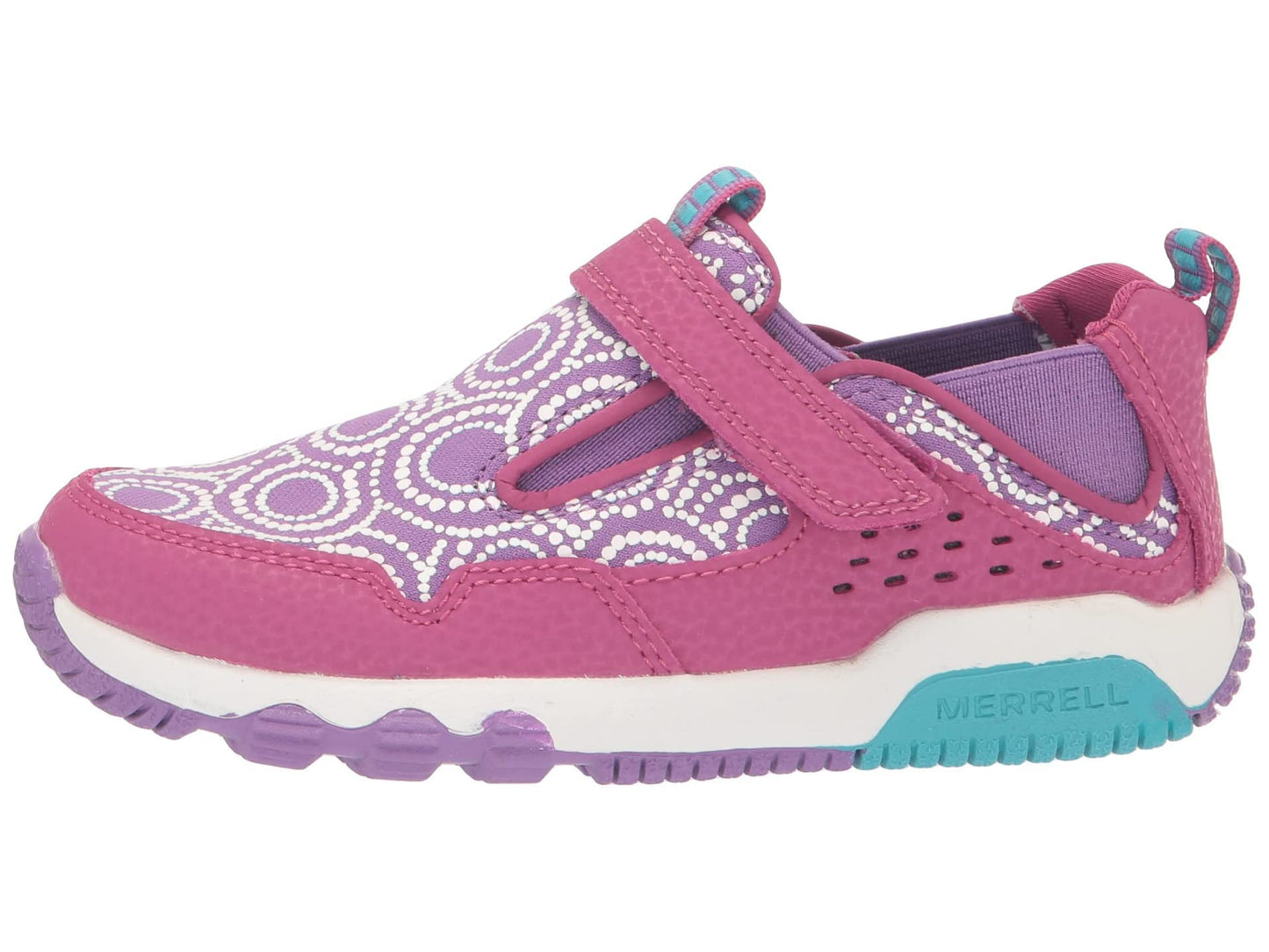 Merrell Unisex Kid's Free Roam Moc Chroma Sneaker, Fuchsia, 1 Medium