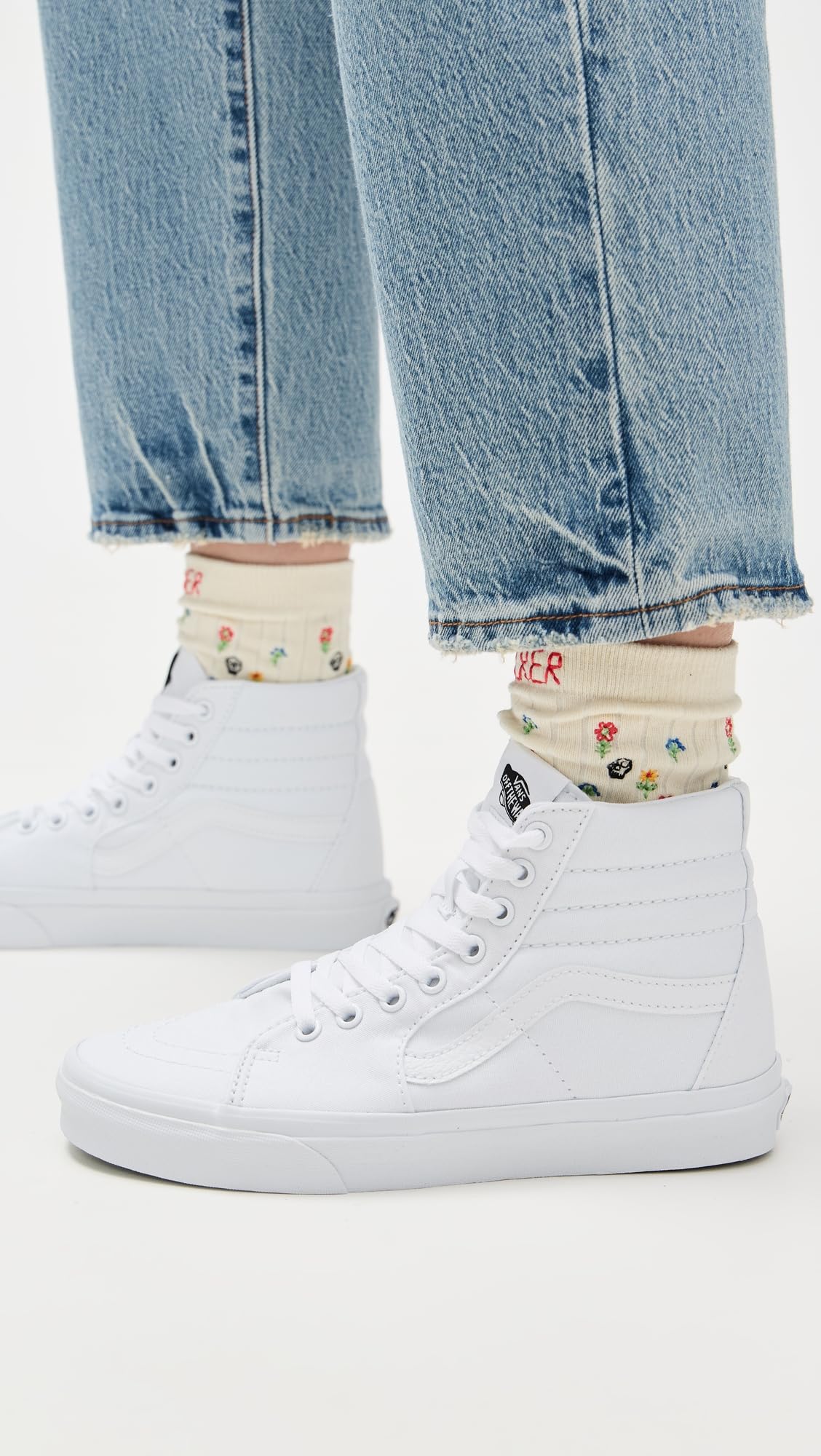 Vans Men's Old Skool(Tm) Core Classics (8 B(M) US Women / 6.5 D(M) US Men, SK8-HI TOP (Black.White))