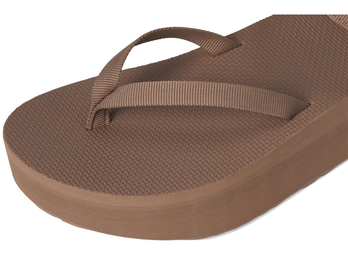 Teva Women's Flatform Sandal Slim, Caribou, 6