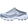Skechers D'Lites A New Leaf Womens Slip On Sneaker Clogs Gray/White 9