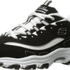 Skechers Kids Girl's D'Lites- Biggest Fan Shoe, Black/White, 5 Medium US Big Kid