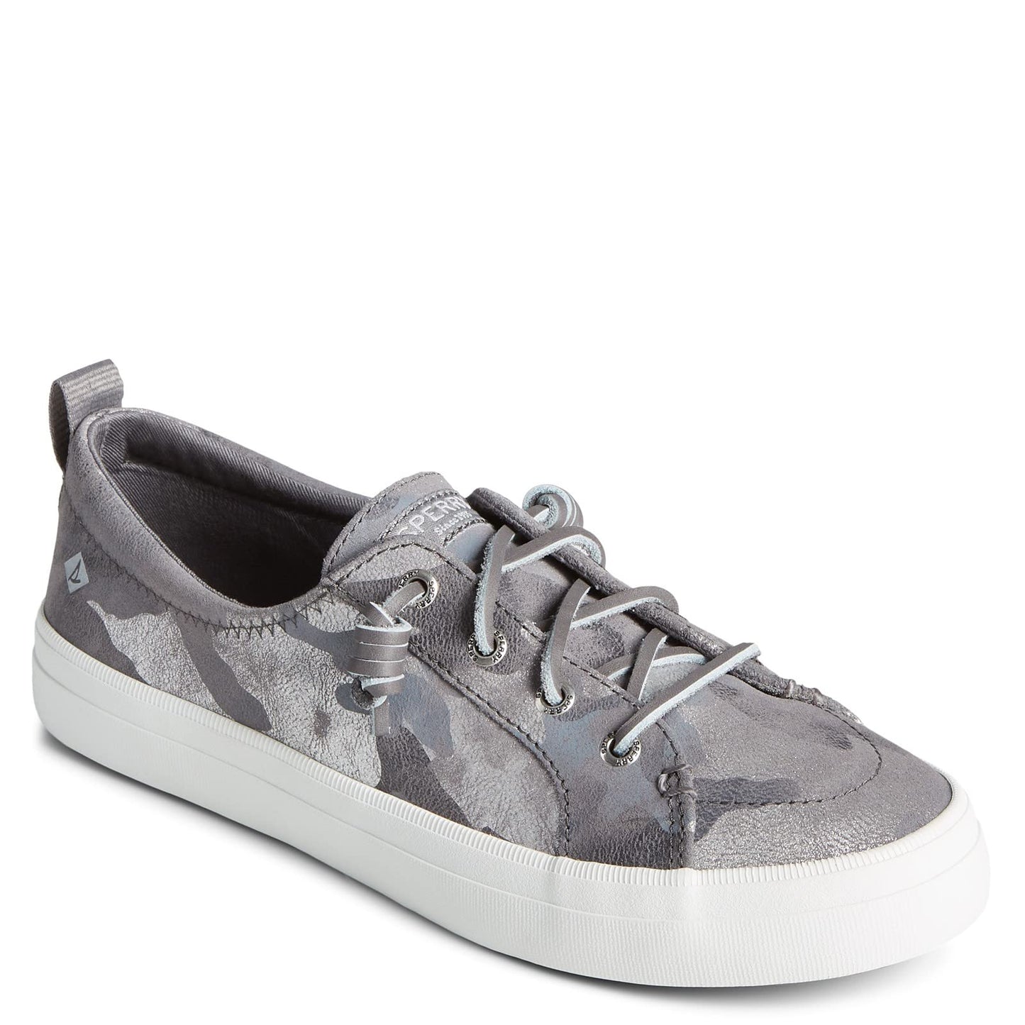 Sperry Women's Crest Vibe Sneaker, Silver CAMO, 9 Medium