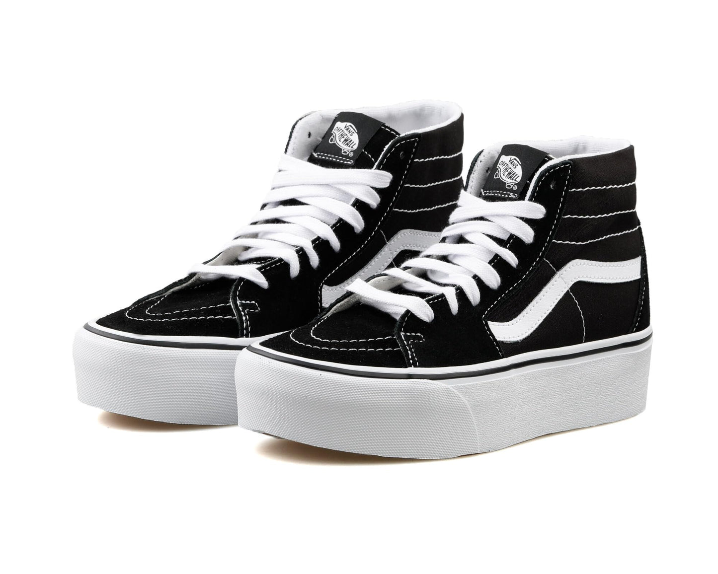 Vans Mens Sk8-Hi Tapered Suede High Top Skateboarding Shoes B/W 5.5 Medium (D)