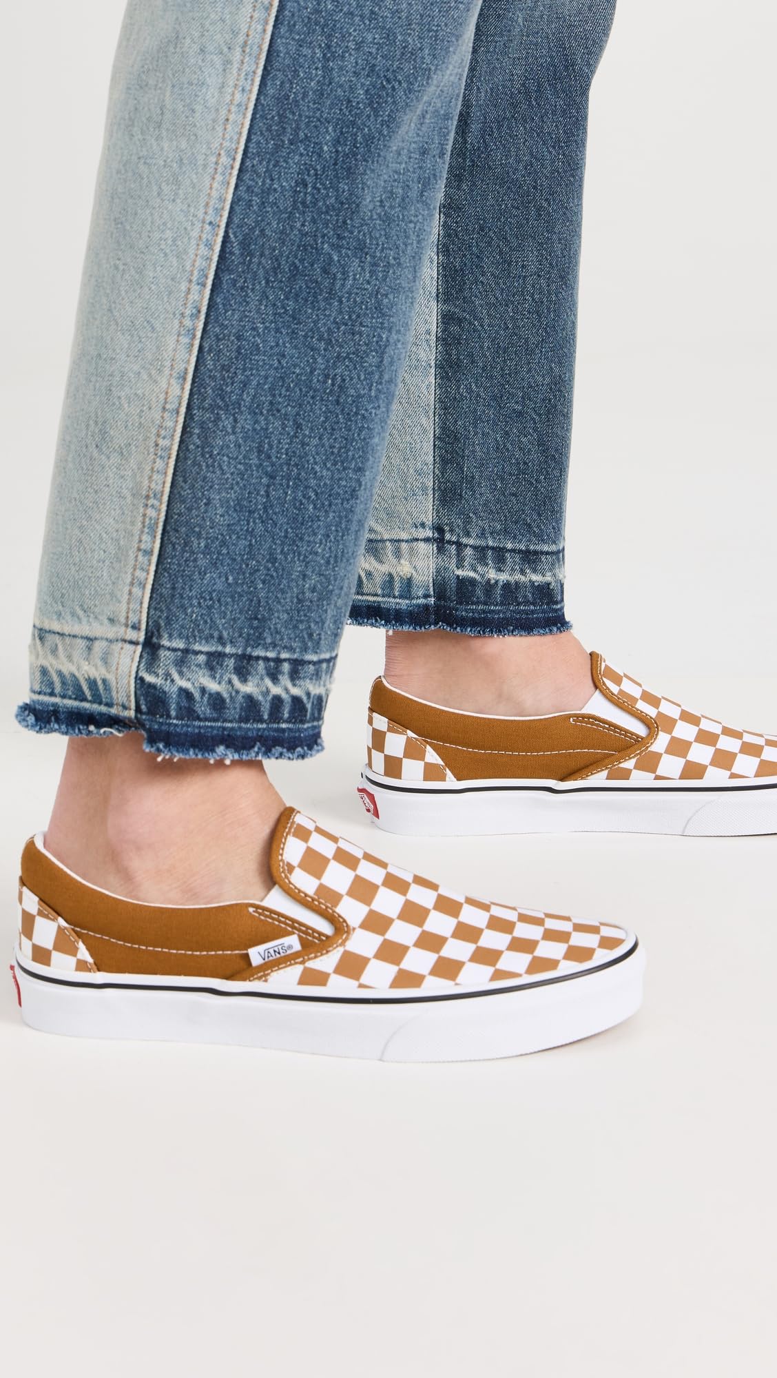 Vans Women's U Classic Slip-On Sneakers, FatalFloralGoldenBrown, 6.5 Medium US