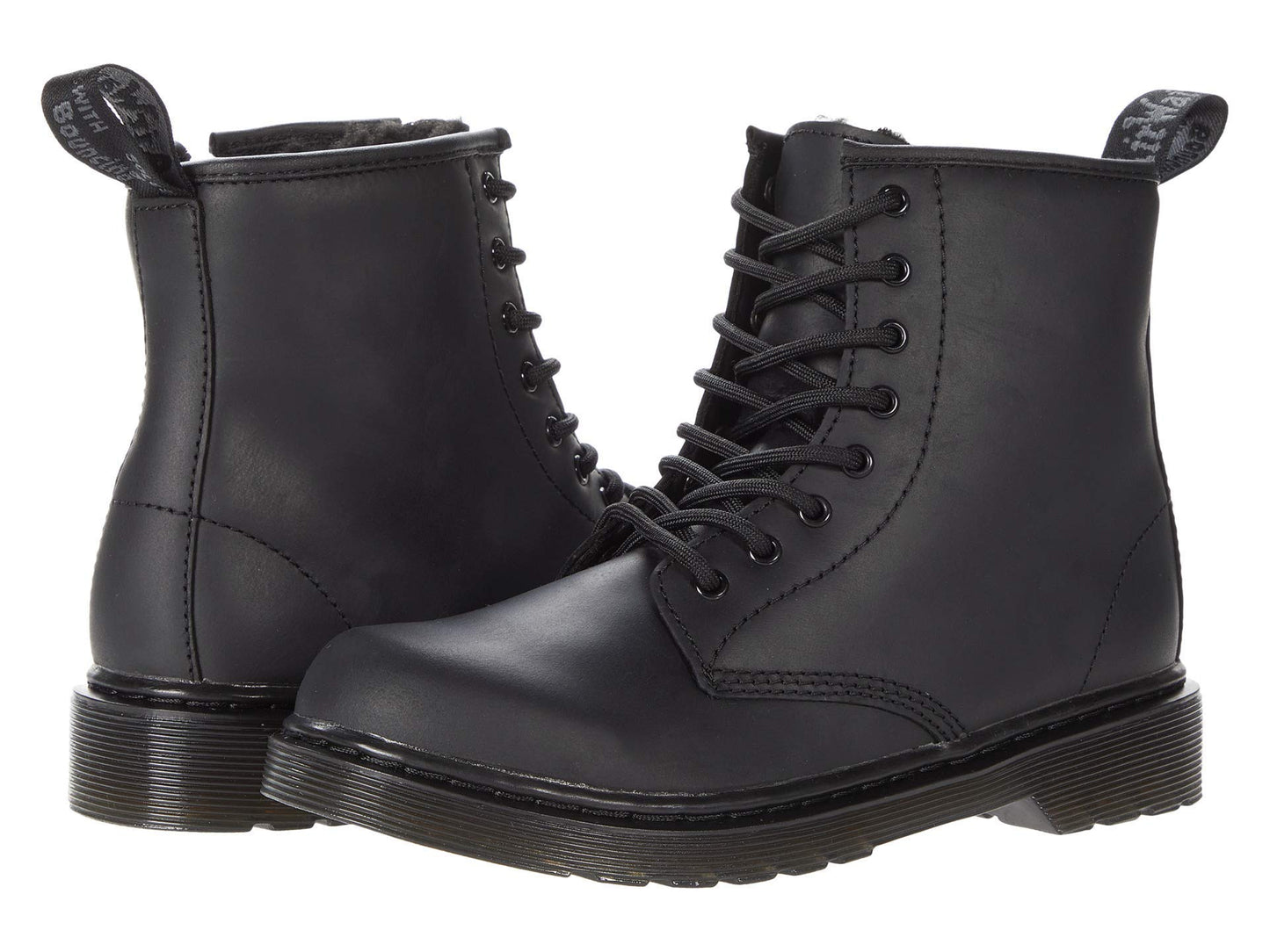 Dr. Martens Kid's Collection 1460 Serena Mono (Little Kid/Big Kid) Black Republic Wp 13 UK (US 1 Little Kid) M