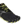 Vibram Men's FiveFingers V-Run | Barefoot Road Running Shoes for Natural Comfort & Stability, Black/Yellow, 39 EU / 7.5-8 US
