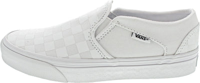 Vans Women's Asher Trainers, Checkerboard White White, 7