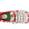 HEYDUDE Wally Youth Ugly Sweater Cream Size 1 | Kids Shoes | Kids Slip-on Loafers | Comfortable & Light-Weight