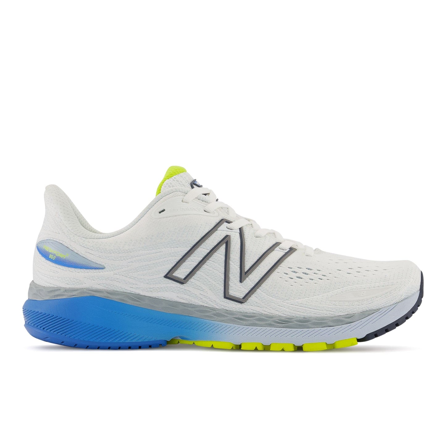 New Balance Men's Fresh Foam X 860 V12 Running Shoe, White/Helium, 12.5 XW