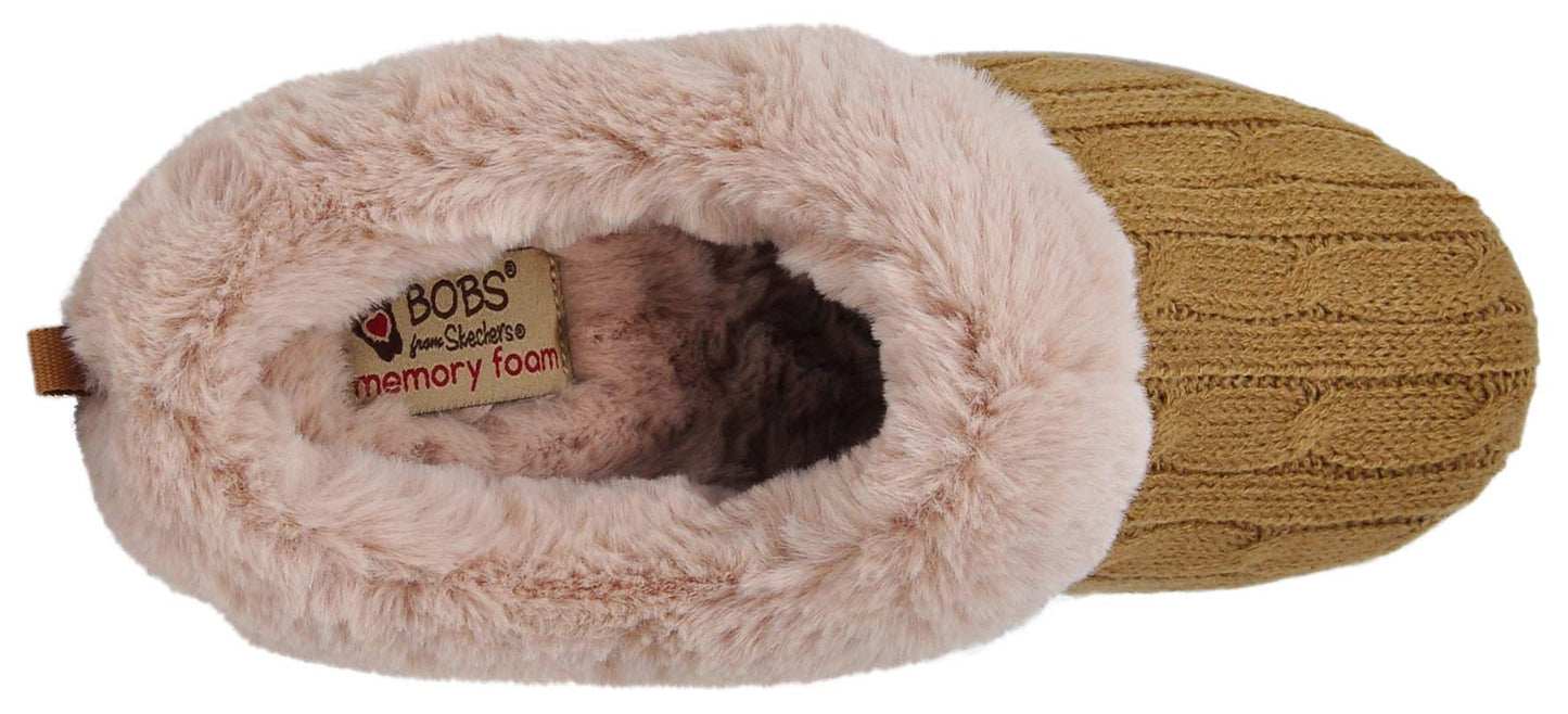 Skechers Women's Ice Angel Slipper Slipper, Chestnut, 10