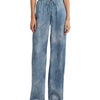 Lauren Ralph Lauren Women's Print Charmeuse Wide-Leg Pants Blue Multi Size: Medium Inseam: 32