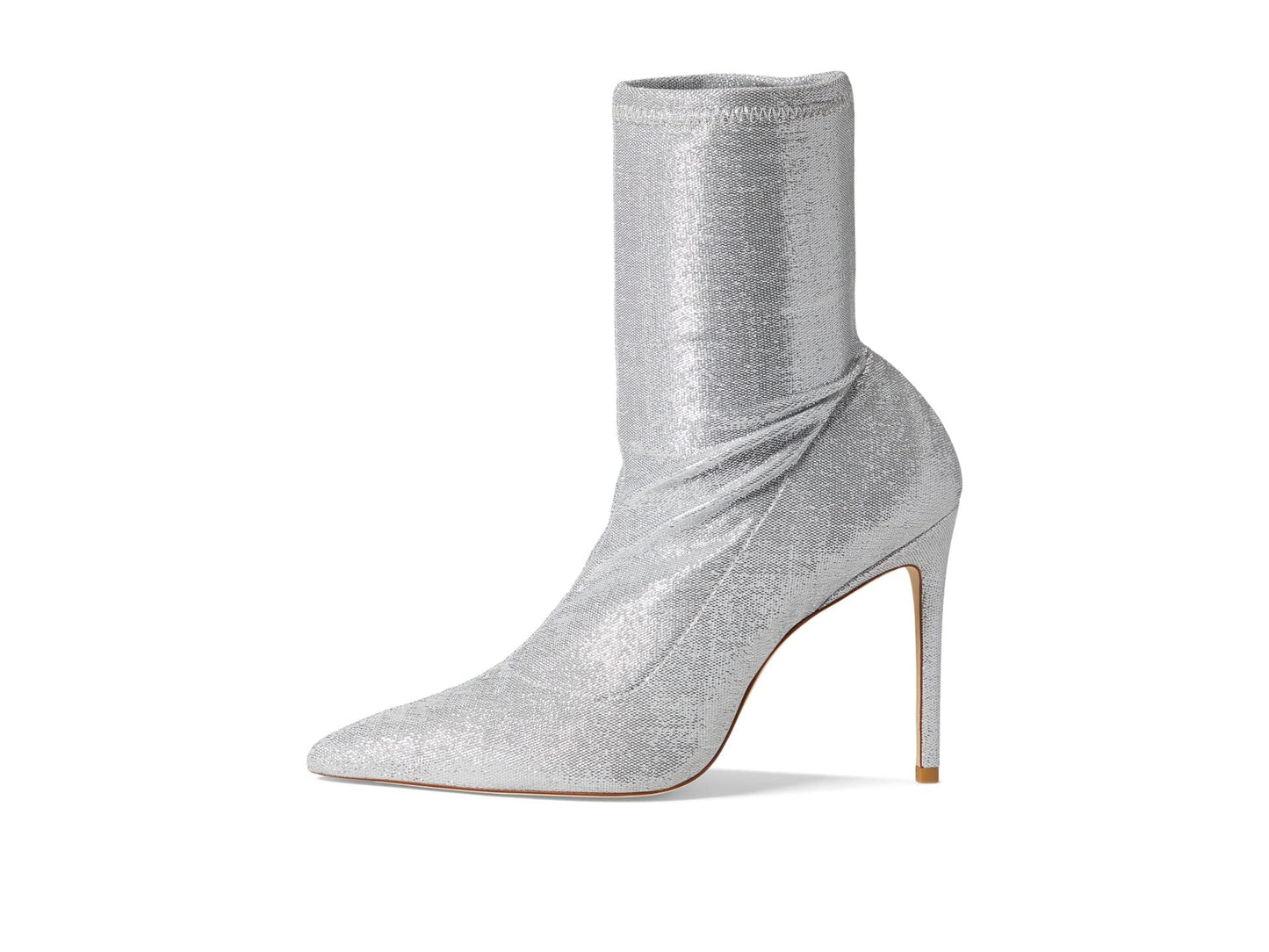 Stuart Weitzman Stuart 100 Stretch Bootie Silver 11 B