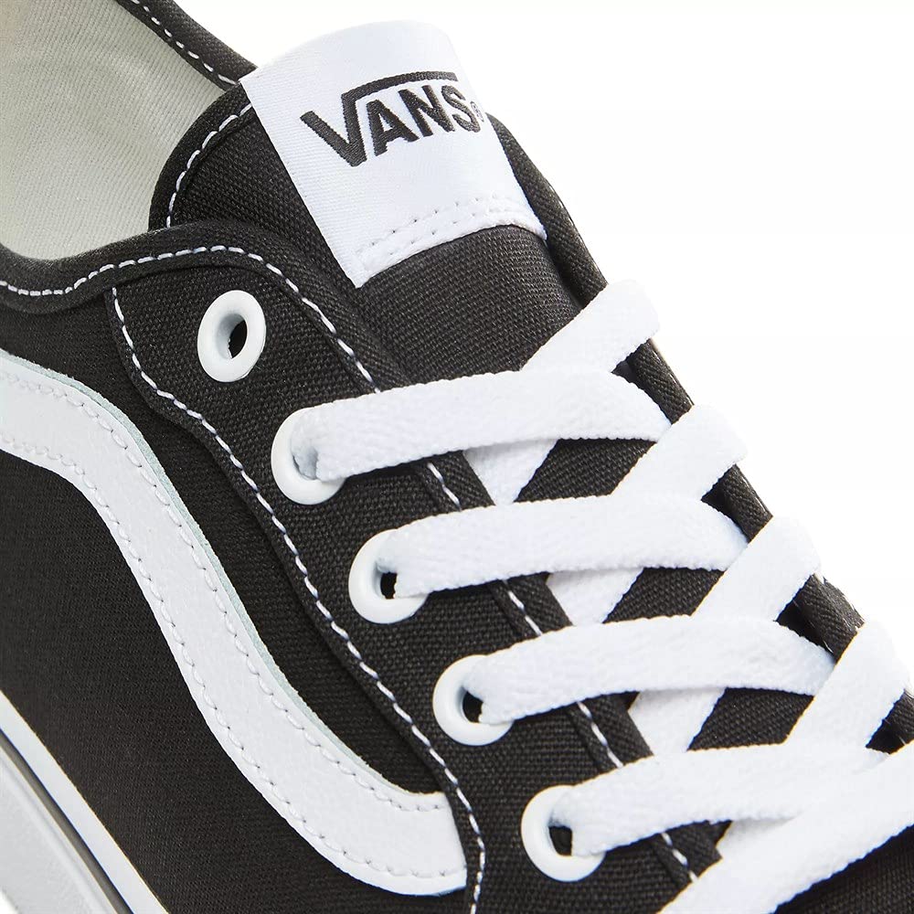 Vans Atwood Deluxe, Men Skateboarding Shoes, Canvas Black White, 43