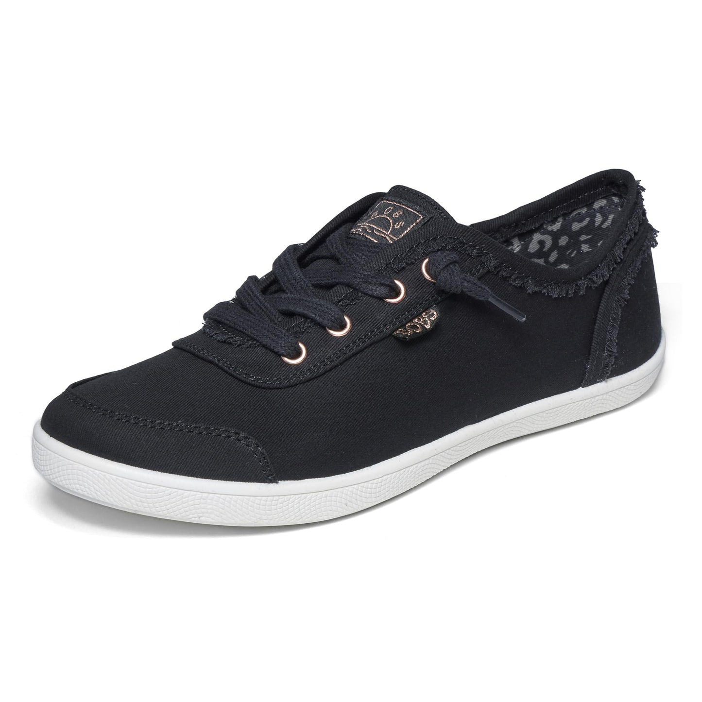 Skechers Women's Bobs B Cute Sneaker – Memory Foam, Flexible Outsole, Lightweight Vegan Shoes, Black, 5