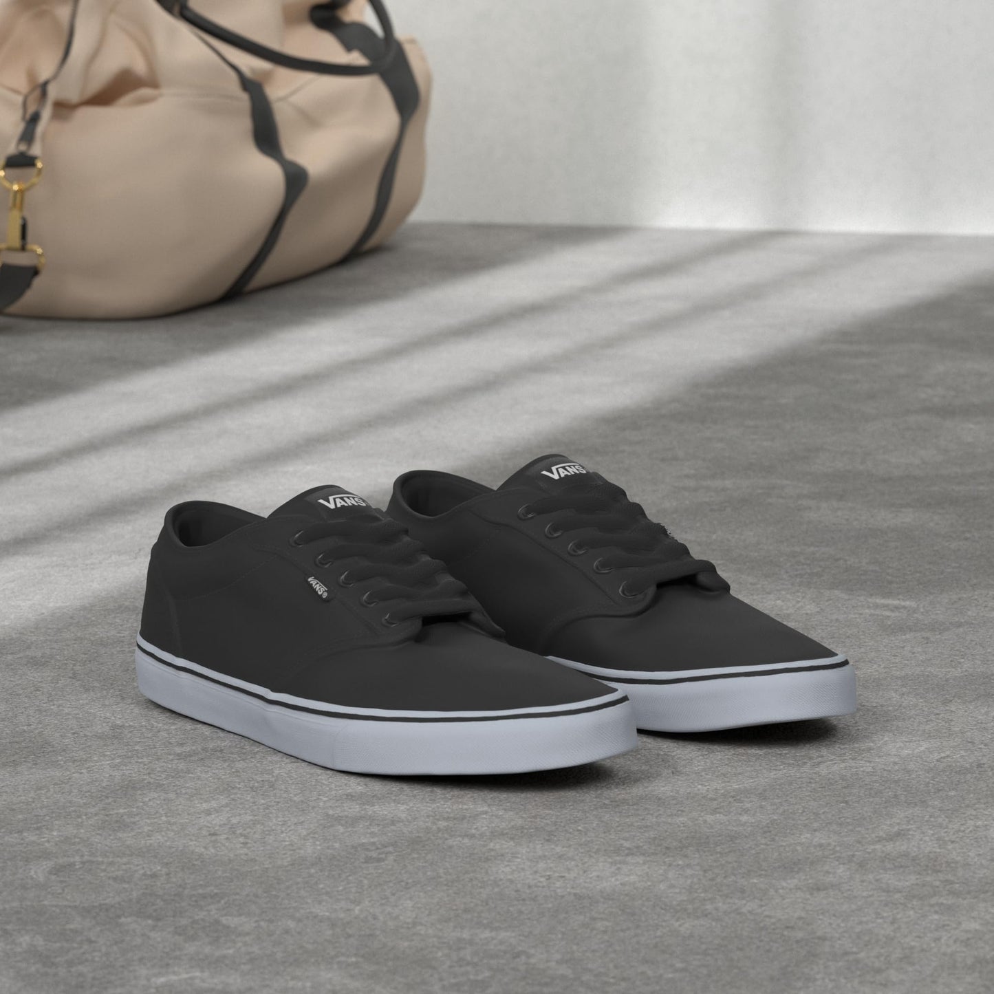 Vans Men's Ward Sneaker, Black ((Canvas) Black/Gum 7hi), 13
