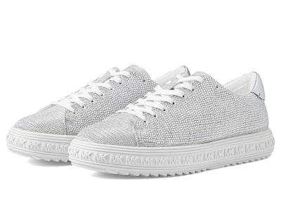 Michael Kors Grove Lace-Up Silver 6.5 M