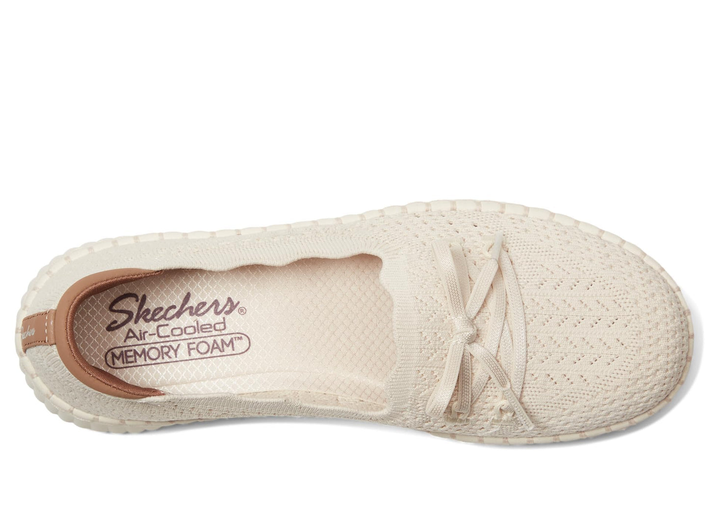 Skechers Women's Wilshire BLVD - Knit Sail, Off White, 8