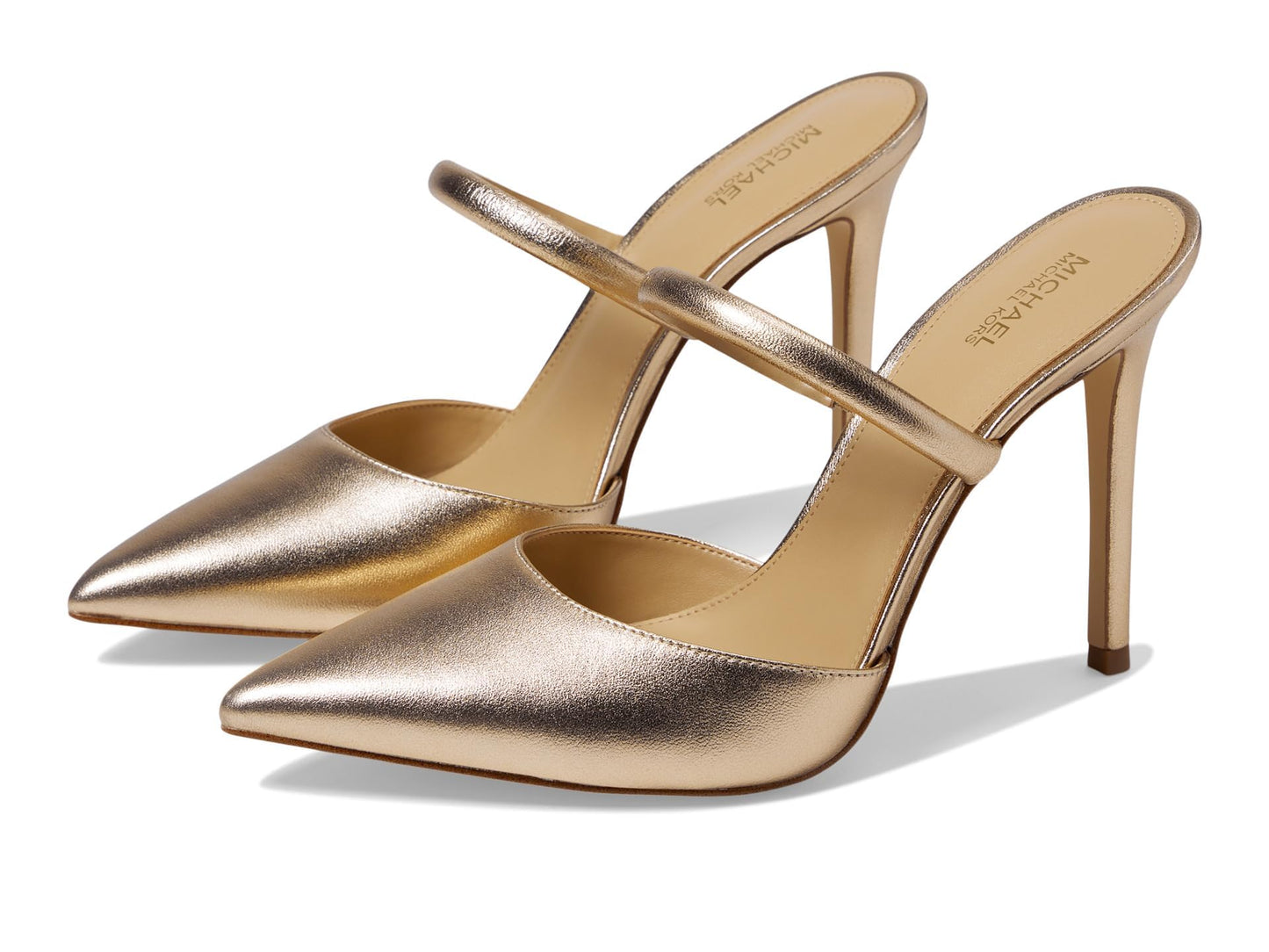 Michael Kors Jessa Mule Pump Pale Gold 6 M