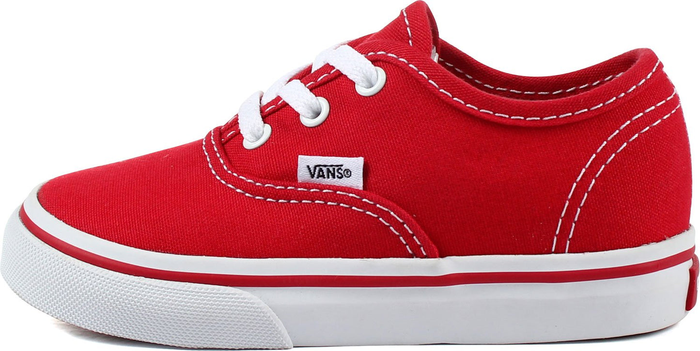 Vans Kids Unisex Authentic Shoes, Size 6, Color (RED) RED